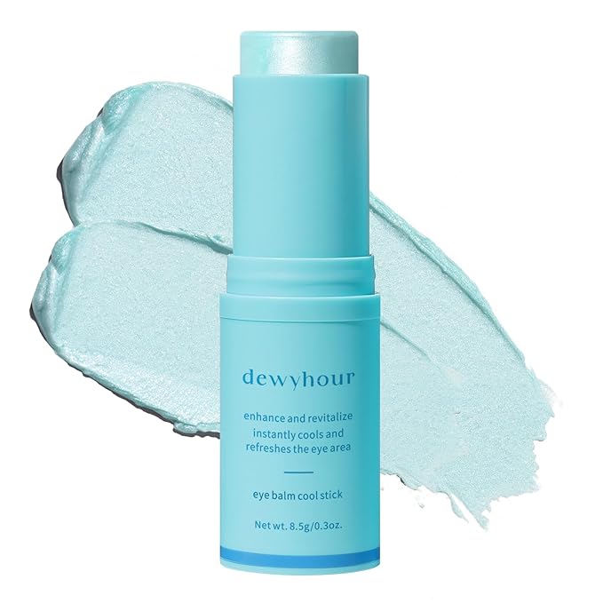 dewyhour Under Eye Balm Stick for Dark Circles and Puffiness - Cooling Moisturizing Eye Cream for Wrinkles & Under Eye Bags | Under Eye Treatment | Korean Skin Care