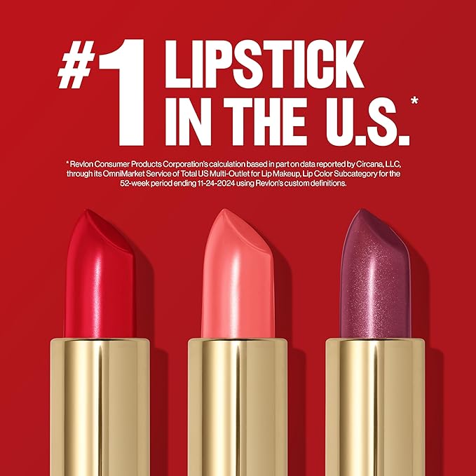 Revlon Super Lustrous Lipstick, Creamy Formula For Soft, Fuller-Looking Lips, Moisturized Feel, 804 Rumberry, 0.15 oz
