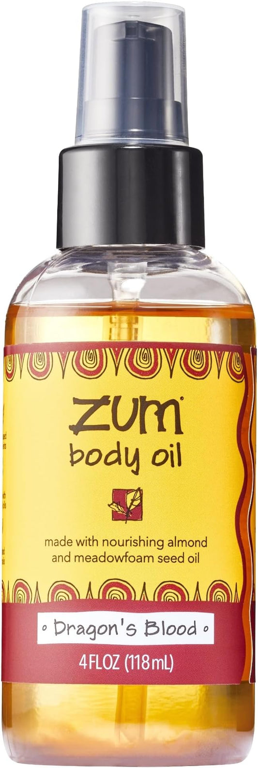 Indigo Wild Zum Dragon's Blood Body Oil - Nourishing Body Massage Oil for Massage Therapy & Hydration - Nourishing, Vegetarian Massaging Oil with Sweet Almond Oil - 4 fl oz