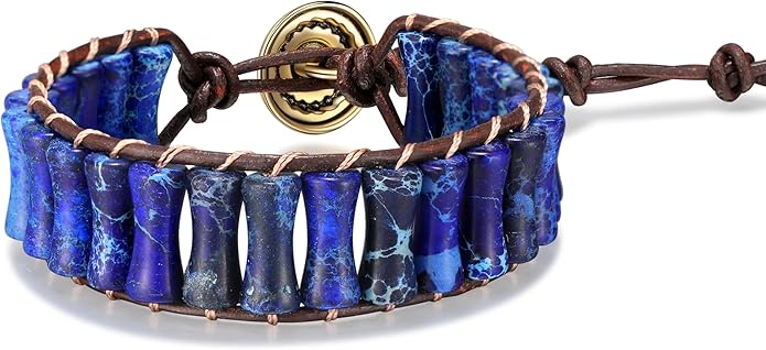 Inspirational Gifts Healing Bracelets for Women，Get Well Soon Encouragement Gifts for Women Friends Sister Mom，Handmade Natural Stone Healing boho Friendship Jewelry for women