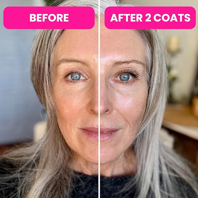 Prime Prometics PrimeLash Mascara for Older Women – Volumizing, Incredible Length in 2 Coats – Long-Stay, Zero Clumps, Hypoallergenic (Blue)