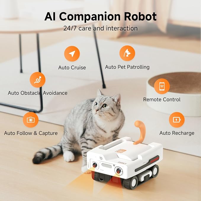A3 AI Pet Companion Robot Pet Robot Camera Automatic Pet Tracking