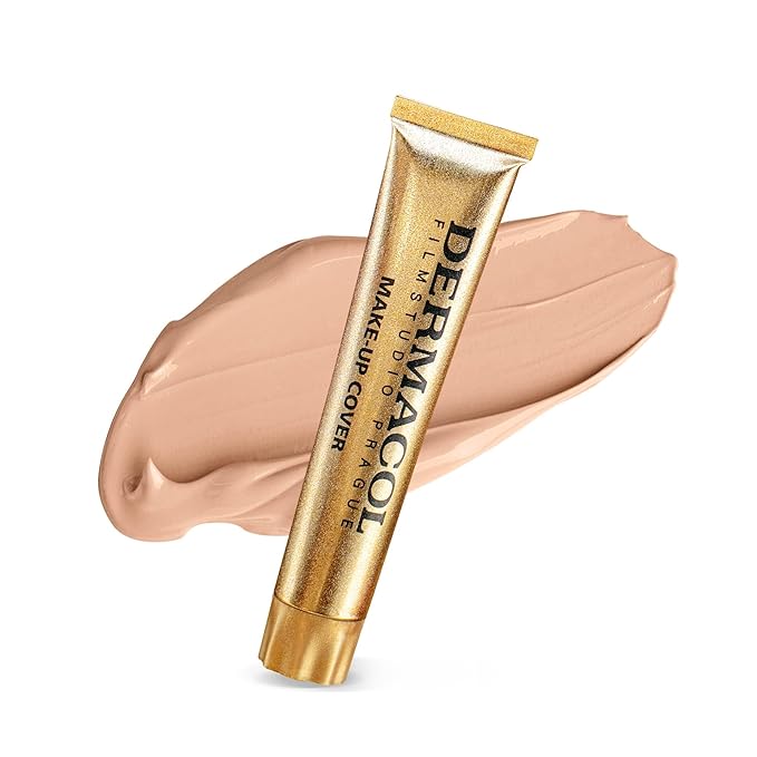 Dermacol Mini Full Coverage Foundation 13g, Liquid Matte Makeup with SPF 30, Waterproof Foundation for Oily Skin, Acne & Under Eye Bags, Long-Lasting Makeup Products Shade - 209