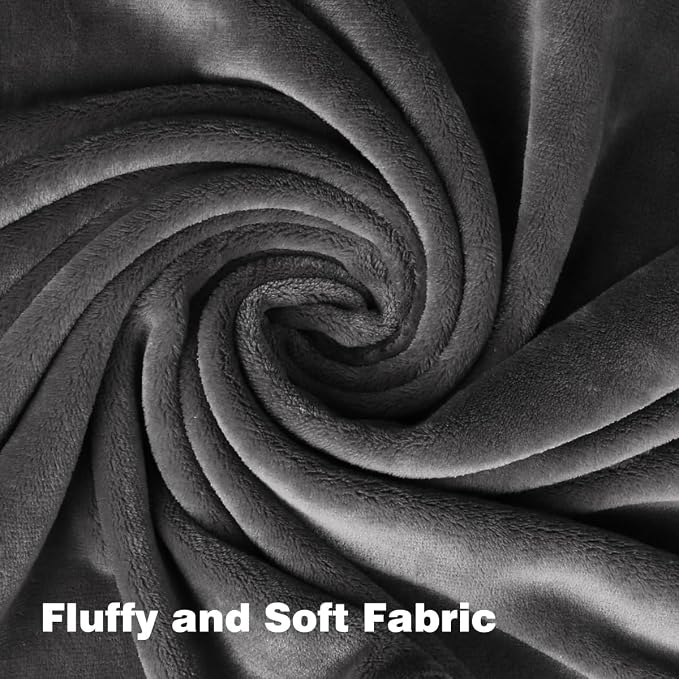 Onarway Dog Blanket Washable for Puppy: 4 Packs Dog Blankets 40”x28” | Fluffy Soft Small Throw for Cat Puppy Kitten Dogs - Fleece Pet Blankets for Bed Sofa Car and Indoor - Light Grey