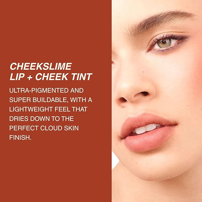 Freck Beauty CHEEKSLIME Lip & Cheek Tint - Liquid Cream Blush, High Impact Pigments, Blends Seamlessly, Dries Down to Natural Flush for All Skin Tones | CUFFED (Soft Pink)