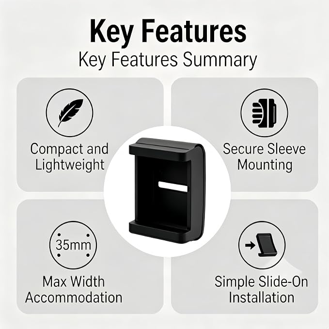 Smart Tracker Collar Adapter and Bracket Compatible with Fi Series 3+ Smart Tracking Devices for Universal Collar Attachment (Balck)