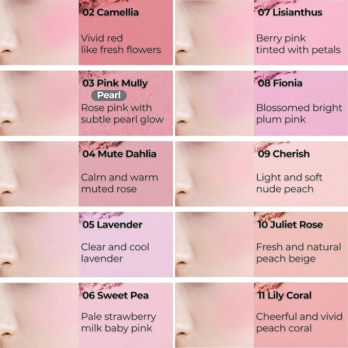 BBIA Last Blush NEW 15 Colors - Cheek Blush Shaping Shading Contour & Highlight Long-Lasting Matte Finish Natural Shades Buildable & Blendable Daily Korean Face Makeup (10 JULIET ROSE, Pack of 1)