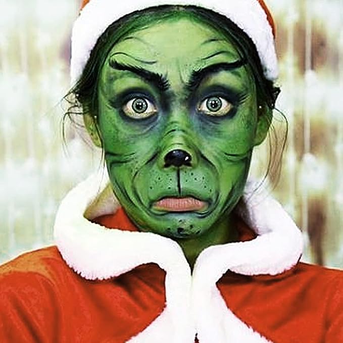 MEICOLY Green Face Body Paint Stick(1.06 Oz),Christmas Stocking Stuffers,Green Face Paint for Halloween Elphaba Witch Makeup,Hunting Hulk Camo Face Paint,St.Patrick’s Day Accessories,Green Eye Black