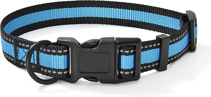Mile High Life Reflective Dog Collar, Adjustable Lightweight Quick Release