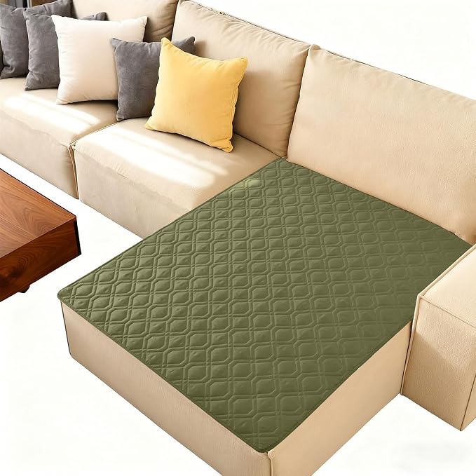 Waterproof Dog Bed Blanket - Soft Pet Blanket & Sofa Cover for Dogs | Reversible Washable Furniture Protector, Couch Covers for Pets (40x50 Inch, Green/Navy Blue)