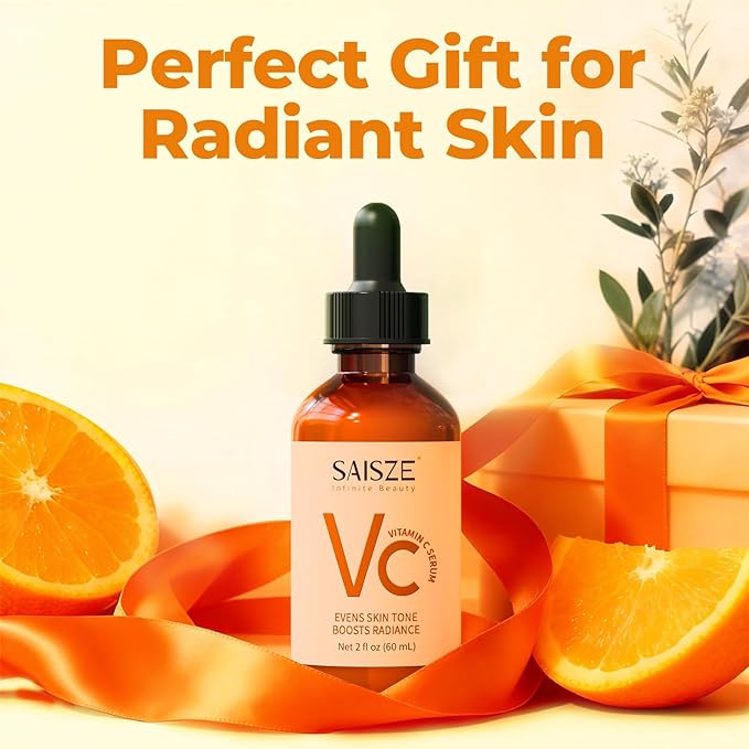 Vitamin C Serum for Face, Facial Serum for Dark Spot, Skin Care Gifts for Women, Christmas Stocking Stuffers, Anti Aging with Vitamin C, Hyaluronic Acid, Valentines Day Gifts for Her, 60ml