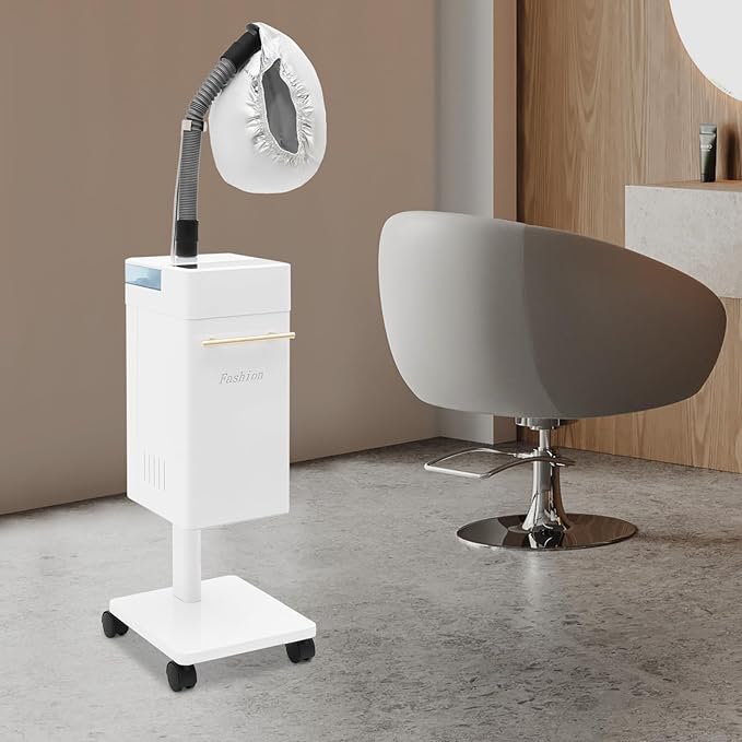 110V 600W Nano Hair Steamer Machine, Professional Micro Mist Salon Hair Processor, Salon Spa Equipment Vertical Nano Hair Steamer for Deep Hair Care Repair, Hair Styling