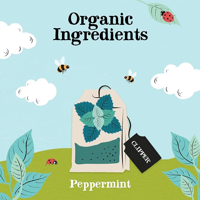 Clipper Organic Peppermint Tea Bags, Caffeine Free, 250 Bags