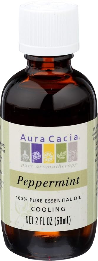 Aura Cacia Aromatherapy Peppermint Essential Oil 2 Oz. Bottle