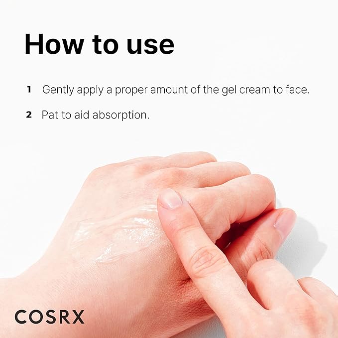 COSRX Hydrium Green Tea Aqua Soothing Gel Cream, 1.69 fl.oz / 50ml | Lightweight Daily Cream | Camelia, Aloe Gel | Korean Skin Care, No Animal Testing, Paraben Free