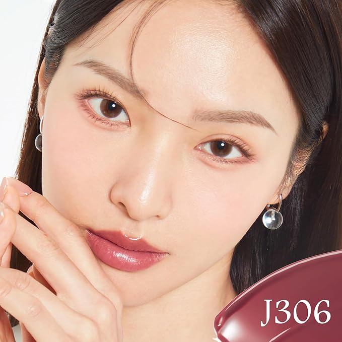 CARSLAN Essence Lipstick, Moisturizing, Plumping, Shiny Lip Color, Non Sticky Lipstick with Vitamin E, Sooth, Soften Lip, J306