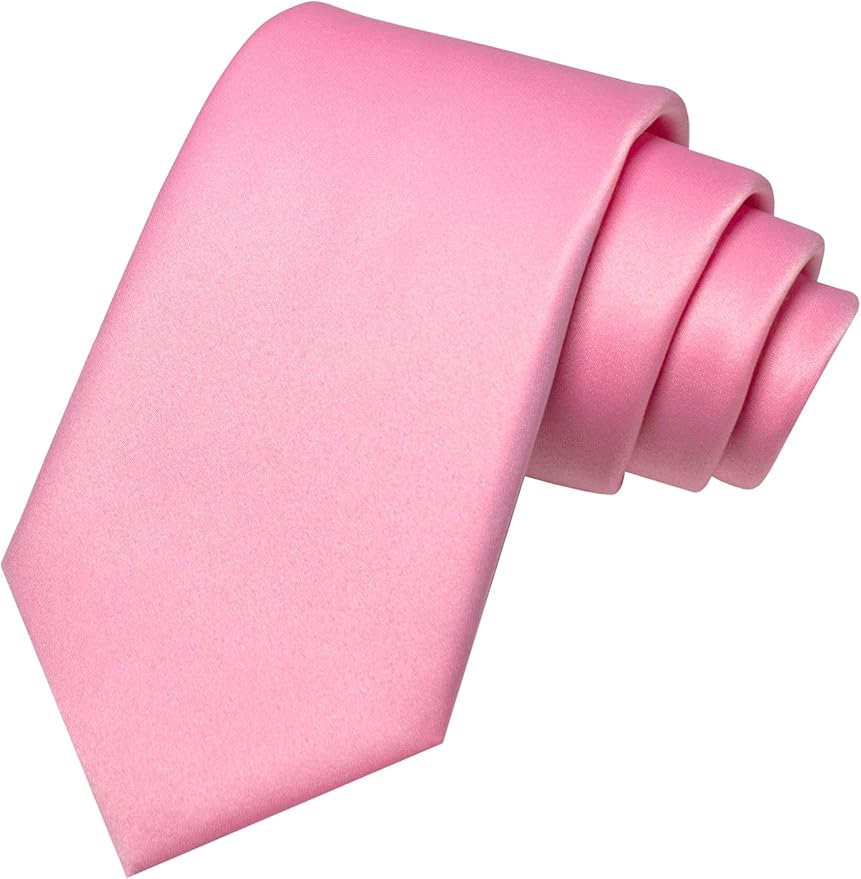 JEMYGINS Solid Color Tie Mens Necktie for Business and Wedding