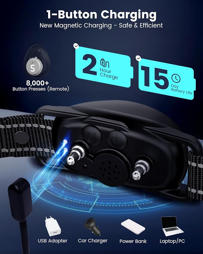 Dog Bark Collar with Remote