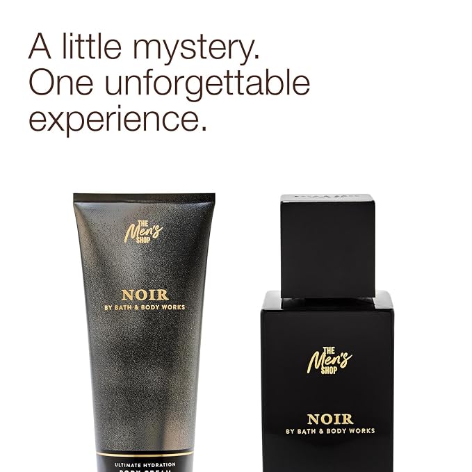 Bath & Body Works Noir Cologne & Ultimate Hydration Body Cream - Scented Body Cream & Cologne for Men - Long-Lasting Fragrance - Instant Moisturization - Dermatologist-Approved - Gifts for Him