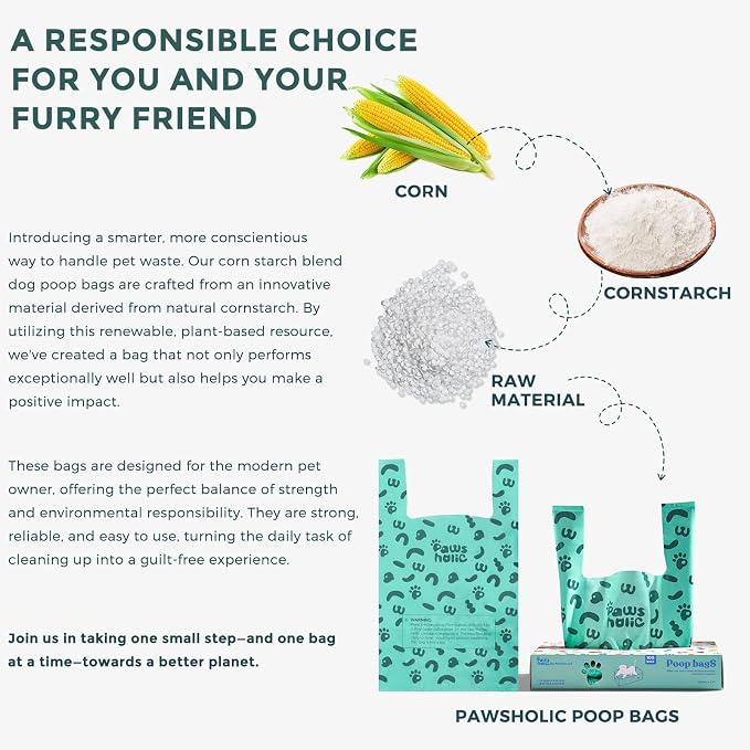 Dog Poop Bags with Handle,fit for Swivel Bin Pooper Scooper,Cornstarch Based Heavy Duty and Leak-Proof Waste Bags for Dog & Cat Litter(100 Count Extra Large 2.6 Gallon,Lavender Scent)