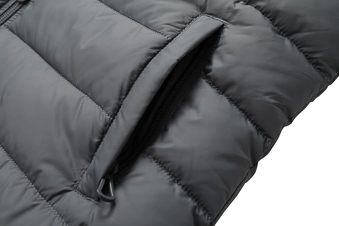 GOLDLADIES Women's Waterproof Long Down Jacket,Warm Winter Hooded Puffer Coat Thickened for Hiking Outdoor