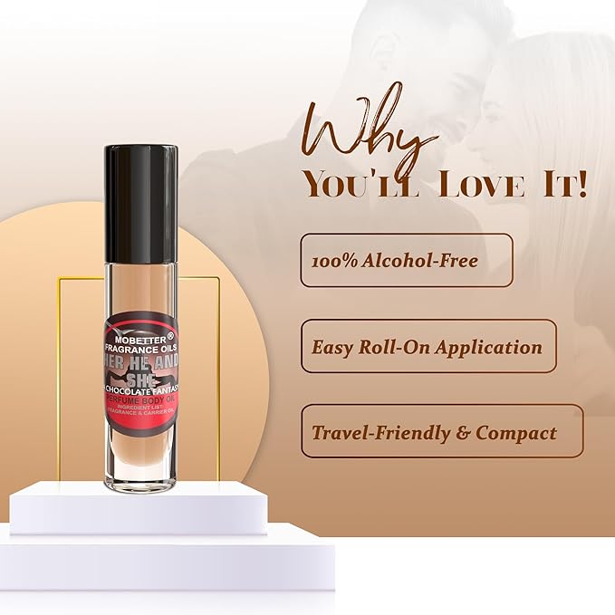 MOBETTER FRAGRANCE OILS Her He and She Chocolate Fantasy Perfume body oil