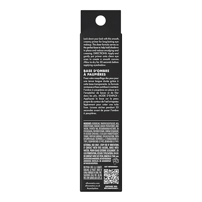 e.l.f. Lock It Down Eyeshadow Primer, Smooth Creamy Eye Makeup Primer For Long-Lasting Eyeshadow, Intensifies Color, Helps Prevent Creasing, Vegan & Cruelty-Free