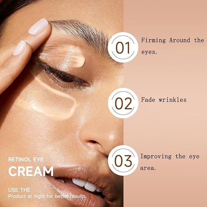 VSTYLE Retinol Eye Stick, Cream Balm Body Moisturizing Lip Blam Neck Cream Portable Eye Skin Stick Anti-Wrinkle Removing Dark Circles Fine Line Moisturizing for Women Man Daily Skin Care