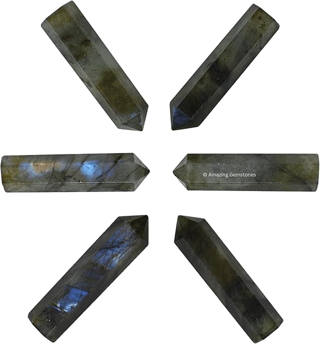 Amazing Gemstone Crystal Points Bulk Healing Crystals & Stones - Premium Single Terminated Healing Wand Point Bulk Crystals for Crafts, Crystal Grid, DIY Work