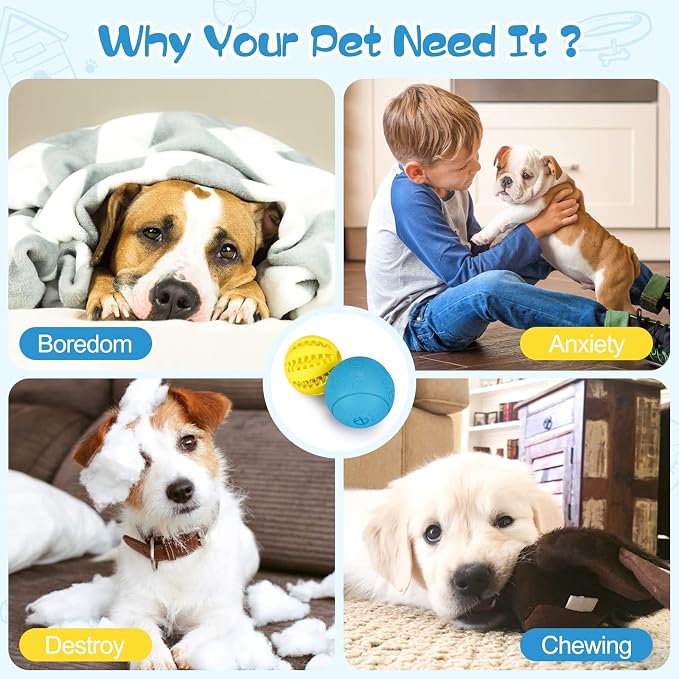 HIPPIH Dog Puzzle Toy 2 Pack, Interactive Dog Toys for Treat Dispensing