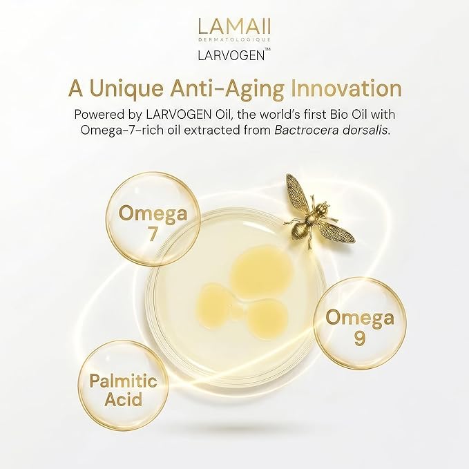 Nourishing Miracle Under Eye Cream – Treats Dark Circle & Fine Lines, Firms, Brightens & Hydrates Around Eye Area, Anti Aging Eye Cream with LARVOGEN™ Bio Oil Peptides & Jojoba Oil, 30g