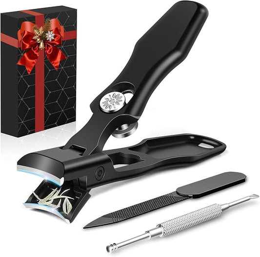 Stocking Stuffers Gifts for Men Adults Seniors, Nail Clippers with Catcher, Christmas Gifts for Men Dad Boyfriend Teens Him, Heavy Duty Clipper with Safety Lock for Mens Women Seniors