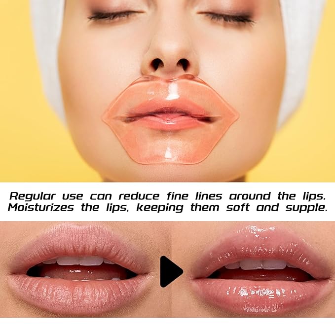 15 Pairs Under Eye Patches for Dark Circles,15 Packs Lip Masks,Hydrating Under Eye Masks and Lip Patches for Women,Undereye Mask Patches for Eye Care,Moisturizing Eyemasks Skin Care Set