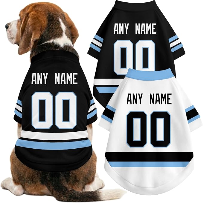 Utah Dog Clothes Personalized Pet T Shirt for Dogs Gift | Custom Name Number Jersey Style Pet Shirt for Dog
