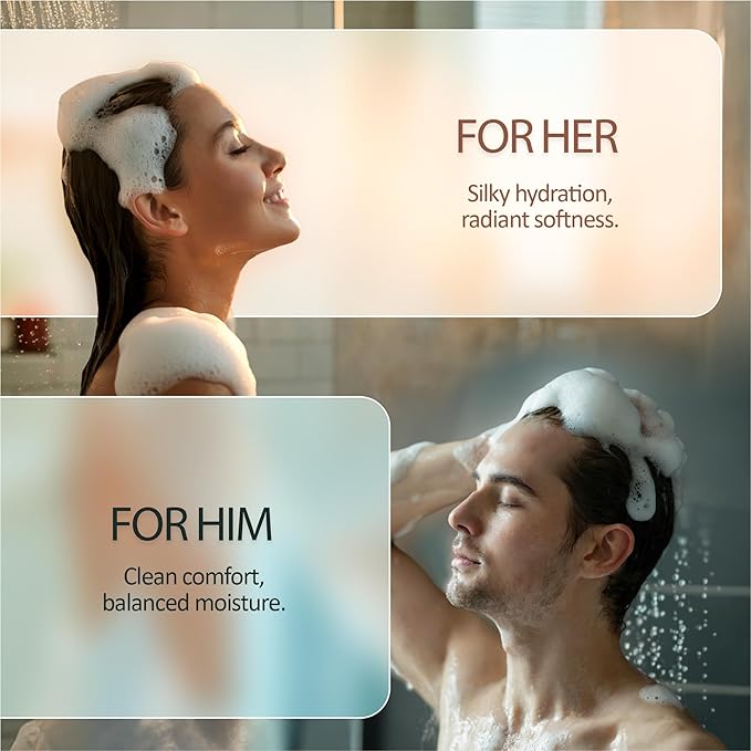SILK Moisturizing Body Wash for Woman & Man - Daily Hydrating Shower Gel and Foaming Cleanser with Vitamin E and Glycerin, Rich Lather for Dry Skin Care, Shea Butter Scent, 16.9 Fl Oz