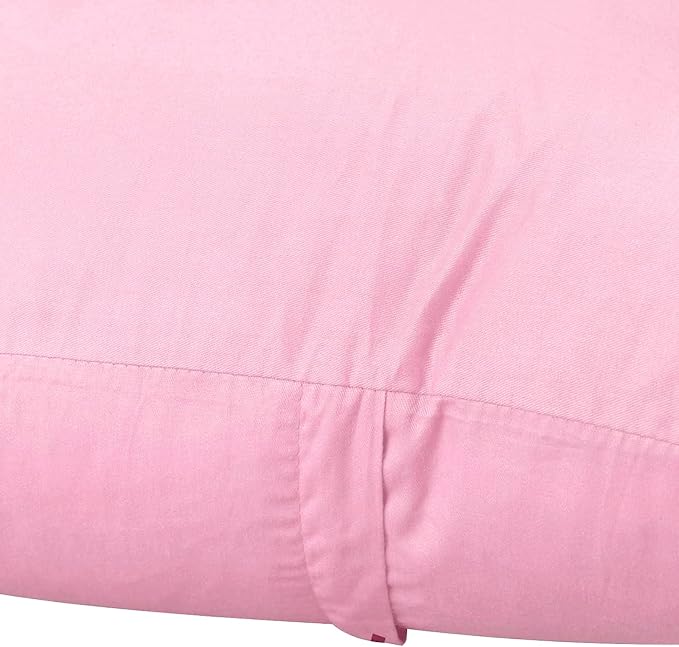 Thmyo 4-Pack 100% Cotton Comfortable Solid Decorative Throw Pillow Case Square Cushion Cover Pillowcases Sublimation Blank DIY Pillow Covers for Sofa(Only Covers,No Pillows)(16x16inch/40x40cm,Pink)