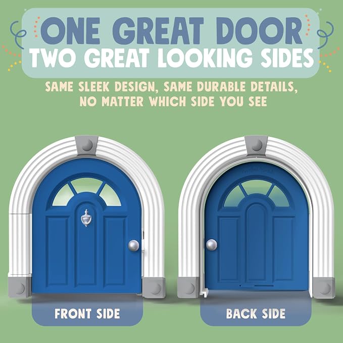 Purrfect Portal Meow Manor® Cat Door Interior Door - No-Flap, Fits Cats Up to 20 lbs, Easy DIY Setup, No Training Needed