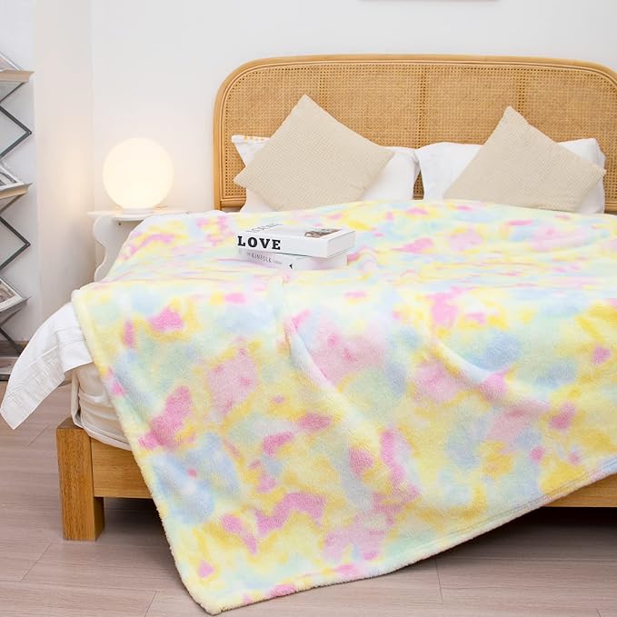 MUGD Soft Blankets Fuzzy Twin Bed Fleece Blanket Kids Warm Throw Blanket for Bed