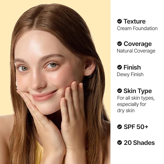 [MINI SIZE] AGE20'S Signature Essence Pact | 23W | Vegan Korean Cushion Foundation | Pack of 1 | Cream Foundation, Dewy & Glow Finish, Natural Coverage, SPF 50+ | 0.14 oz
