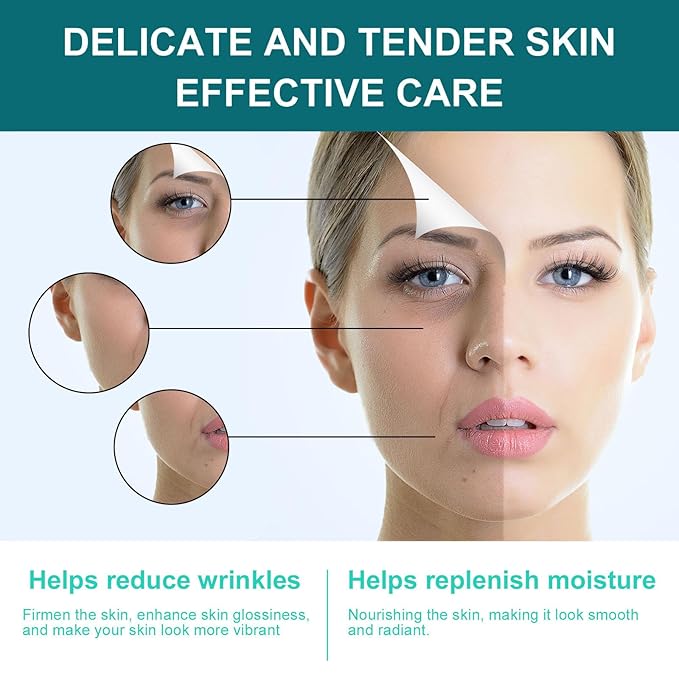 Retinol Collagen Cream for Face with 5% Hyaluronic Acid Anti-Aging Cream Anti-Wrinkle Reduce Fine Lines Lifting and Firming 24-Hour Facial Care Suitable For All Skin Types