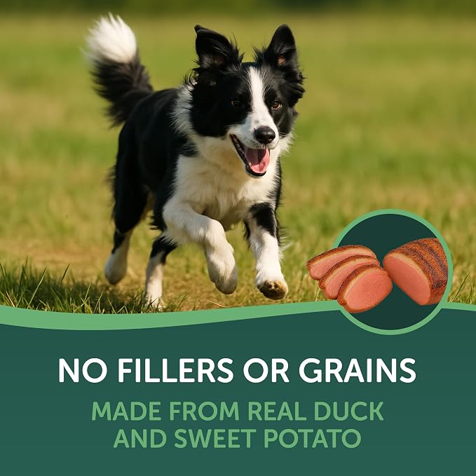 HEALTHFULS Real Sweet Potato & Duck Fillet Wraps, Natural Dog Treats, 16 oz | Natural Sweet Potato, Premium Duck Breast, Vitamins & Antioxidants, No Artificial Colors, Everyday Treat, For All Life Stages