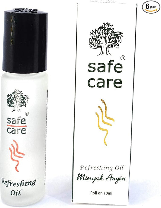 Safe Care Roll on Refreshing Oil Aromatherapy, 10 Ml (Pack of 6)