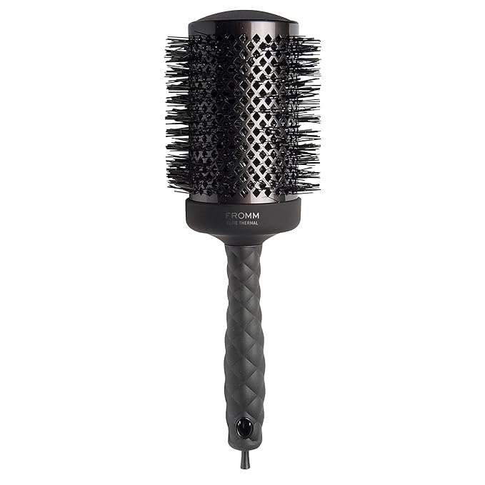 Fromm Elite Thermal Ceramic x Ionic 2.5 Inch Round Hair Brush for Expert Blowouts, Faster Hair Drying, Anti-Static Styling, Smoothing, Straightening, and Shine