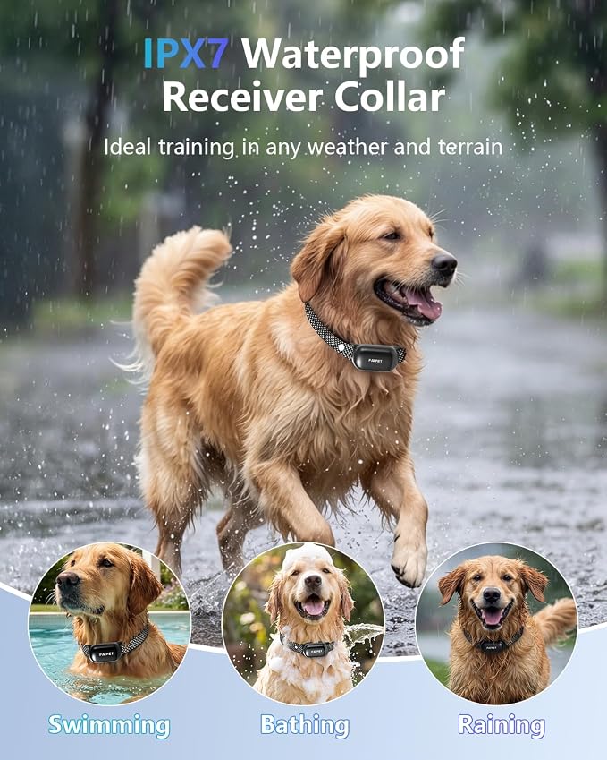 PATPET Dog Shock Collar with Remote Control - 4000FT Safe Training Collar