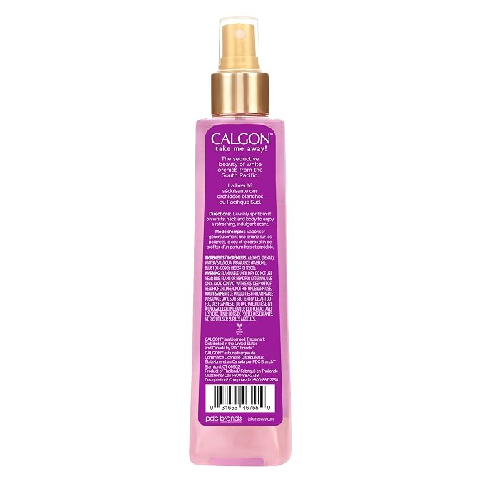 Calgon Fragrance Body Mist, Tahitian Orchid, 8 fl oz