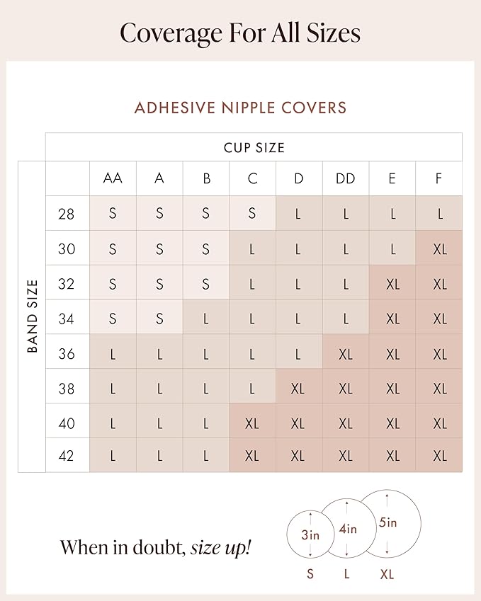 Reusable Silicone Nipple Covers - Waterproof, Nude, 4 Shades - Sticky Breast Stickers for Strapless Dress