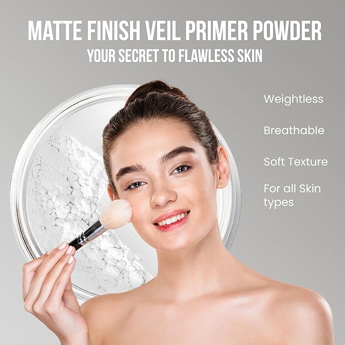 ULTIMATE KIT (PINK BISQUE) Full Size Mineral Makeup Set Matte Foundation Kit Bare Face Sheer Powder Cover