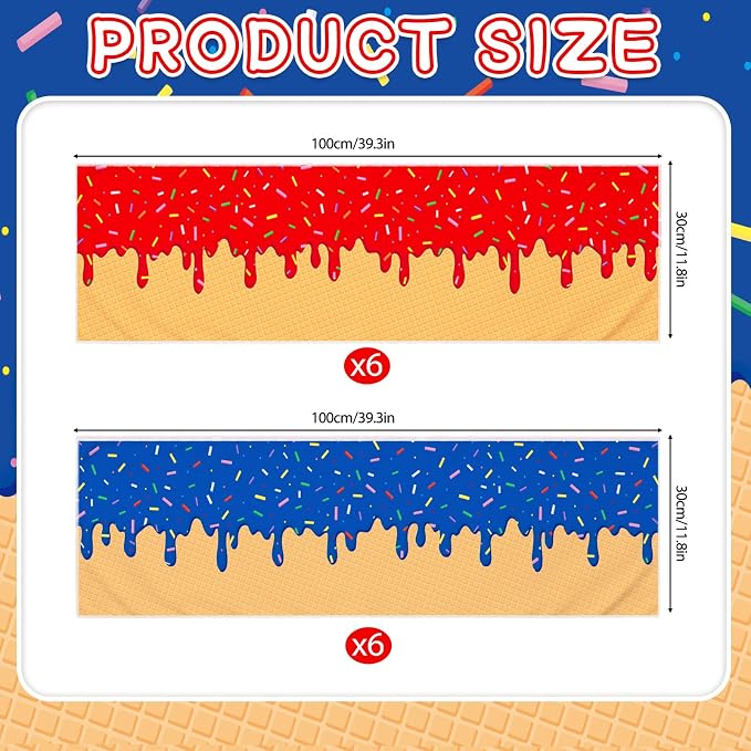 12PCS Baseball Drip Cooling Towels, Neck Cool Towels Baseball Team Gift Reusable Sweat Wicking Chill Towels,for Baseball Team Summer Party Favors Beach and Camping Yoga Fitness