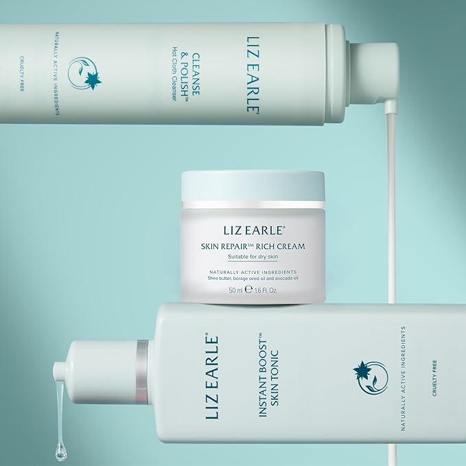 Liz Earle Skin Repair Rich Face Cream - Hydration Boosting Face Moisturizer with a Luxurious Cream Texture - Leaves Skin Feeling Soothed & Comforted (50 ml)