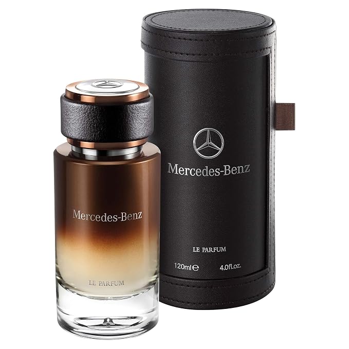 Mercedes Benz - Le Parfum - Irresistible Fragrance For Men - Wood And Leather Scent - For Dynamic, Leading Personalities - Pink Pepper, Bergamot, Violet Leaves, Amber Notes - Eau De Parfum - 4 Fl Oz